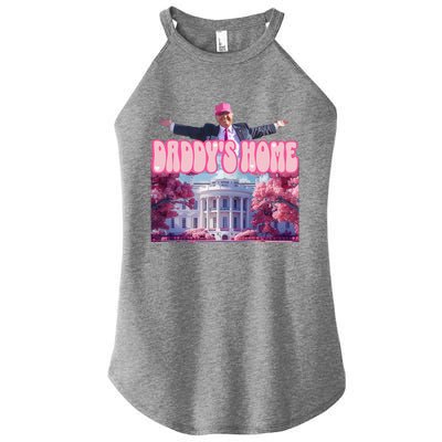 Funny Trump Take America Back DaddyS Home Trump Pink 2024 Women's Perfect Tri Rocker Tank