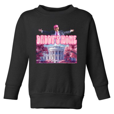 Funny Trump Take America Back Daddys Home Toddler Sweatshirt