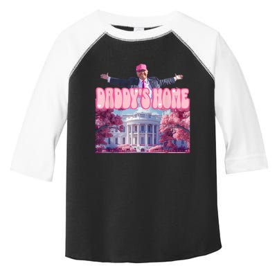 Funny Trump Take America Back Daddys Home Toddler Fine Jersey T-Shirt