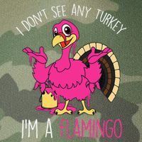 Funny Thanksgiving Turkey Pink Flamingo Pun Legacy Tie Dye Trucker Hat