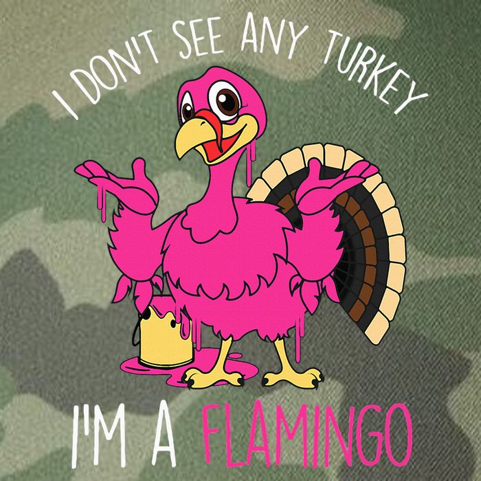 Funny Thanksgiving Turkey Pink Flamingo Pun Legacy Tie Dye Trucker Hat