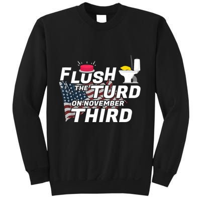 Flush The Turd On November Third Anti Trump Election Vote Sweatshirt
