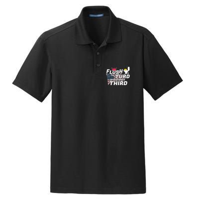 Flush The Turd On November Third Anti Trump Election Vote Dry Zone Grid Polo