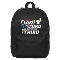 Flush The Turd On November Third Anti Trump Election Vote 16 in Basic Backpack
