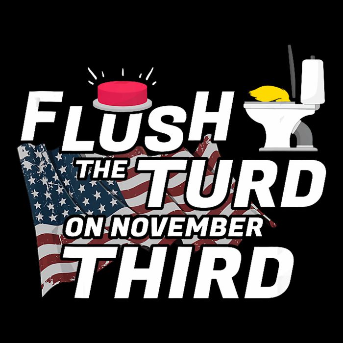 Flush The Turd On November Third Anti Trump Election Vote Cooling Performance Long Sleeve Crew