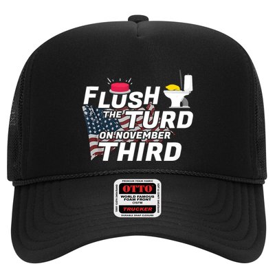 Flush The Turd On November Third Anti Trump Election Vote Trucker Hat