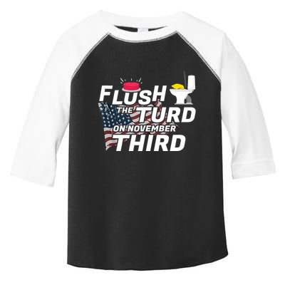 Flush The Turd On November Third Anti Trump Election Vote Toddler Fine Jersey T-Shirt
