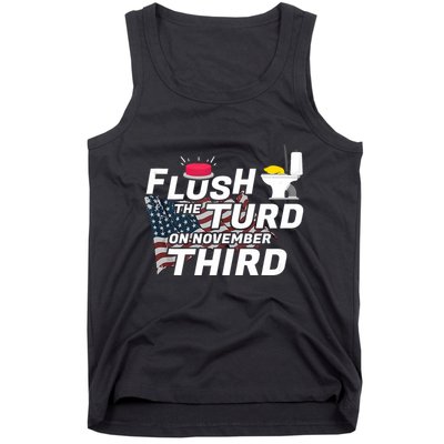 Flush The Turd On November Third Anti Trump Election Vote Tank Top