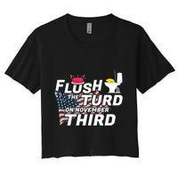 Flush The Turd On November Third Anti Trump Election Vote Crop Top
