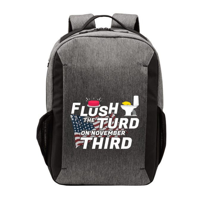 Flush The Turd On November Third Anti Trump Election Vote Vector Backpack