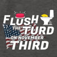 Flush The Turd On November Third Anti Trump Election Vote Vector Backpack