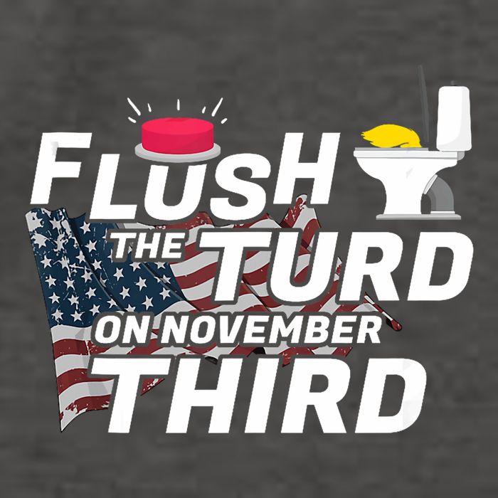 Flush The Turd On November Third Anti Trump Election Vote Vector Backpack