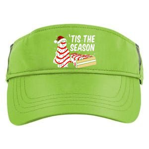 Funny Tis The Season Design Christmas Tree Cakes Debbie  Adult Drive Performance Visor