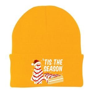 Funny Tis The Season Design Christmas Tree Cakes Debbie  Knit Cap Winter Beanie