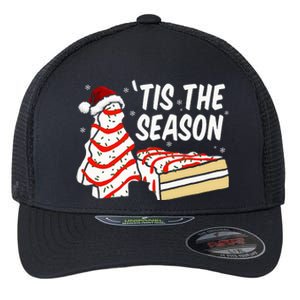 Funny Tis The Season Design Christmas Tree Cakes Debbie  Flexfit Unipanel Trucker Cap