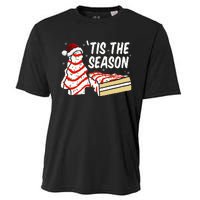 Funny Tis The Season Design Christmas Tree Cakes Debbie  Cooling Performance Crew T-Shirt