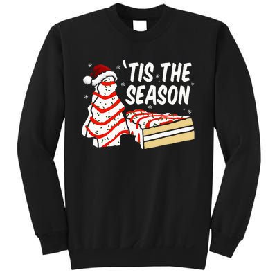 Funny Tis The Season Design Christmas Tree Cakes Debbie  Sweatshirt