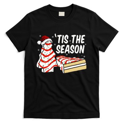 Funny Tis The Season Design Christmas Tree Cakes Debbie  T-Shirt