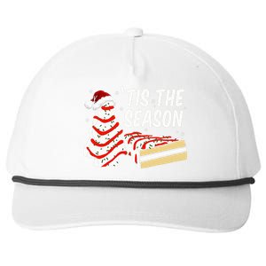 Funny Tis The Season Design Christmas Tree Cakes Debbie  Snapback Five-Panel Rope Hat