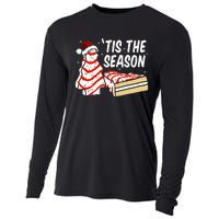 Funny Tis The Season Design Christmas Tree Cakes Debbie  Cooling Performance Long Sleeve Crew