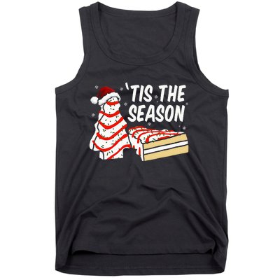 Funny Tis The Season Design Christmas Tree Cakes Debbie  Tank Top