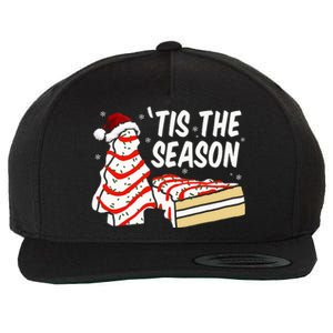 Funny Tis The Season Design Christmas Tree Cakes Debbie  Wool Snapback Cap