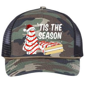 Funny Tis The Season Design Christmas Tree Cakes Debbie  Retro Rope Trucker Hat Cap