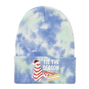 Funny Tis The Season Design Christmas Tree Cakes Debbie  Tie Dye 12in Knit Beanie