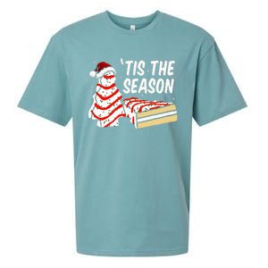 Funny Tis The Season Design Christmas Tree Cakes Debbie  Sueded Cloud Jersey T-Shirt