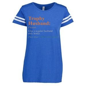 Funny Trophy That Husband Definition  Enza Ladies Jersey Football T-Shirt