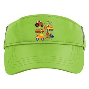 Funny Thanksgiving Turkeys Construction Vehicles Adult Drive Performance Visor