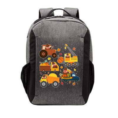 Funny Thanksgiving Turkeys Construction Vehicles Vector Backpack