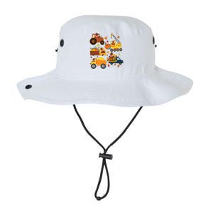 Funny Thanksgiving Turkeys Construction Vehicles Legacy Cool Fit Booney Bucket Hat