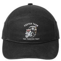 Faster Than The Forever Yeet Run Away Faster 7-Panel Snapback Hat