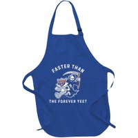 Faster Than The Forever Yeet Run Away Faster Full-Length Apron With Pockets