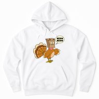Funny Thanksgiving Turkey In Cat Face Paper Bag Hoodie