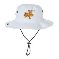 Funny Thanksgiving Turkey In Cat Face Paper Bag Bucket Hat