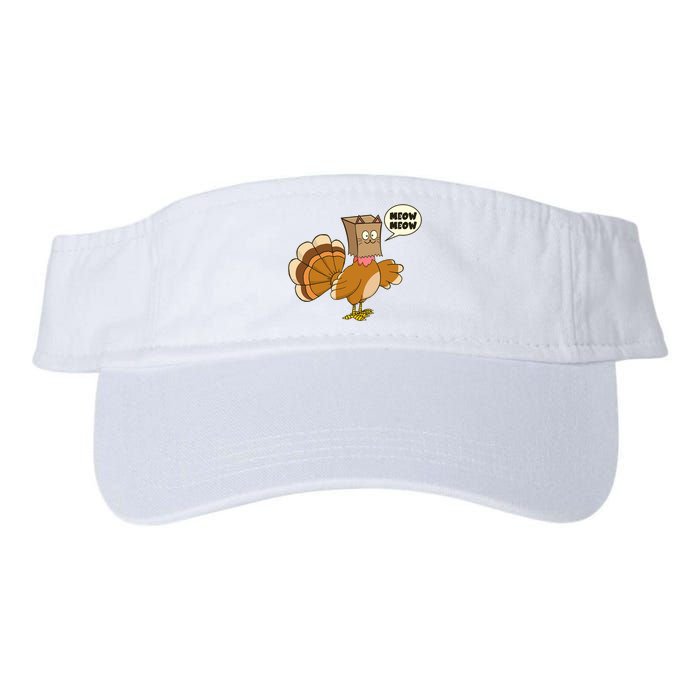 Funny Thanksgiving Turkey In Cat Face Paper Bag Visor
