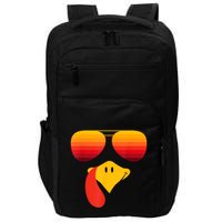 Funny Thanksgiving Turkey Face With Sunglasses Impact Tech Backpack