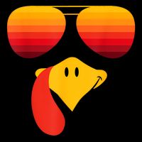 Funny Thanksgiving Turkey Face With Sunglasses Impact Tech Backpack