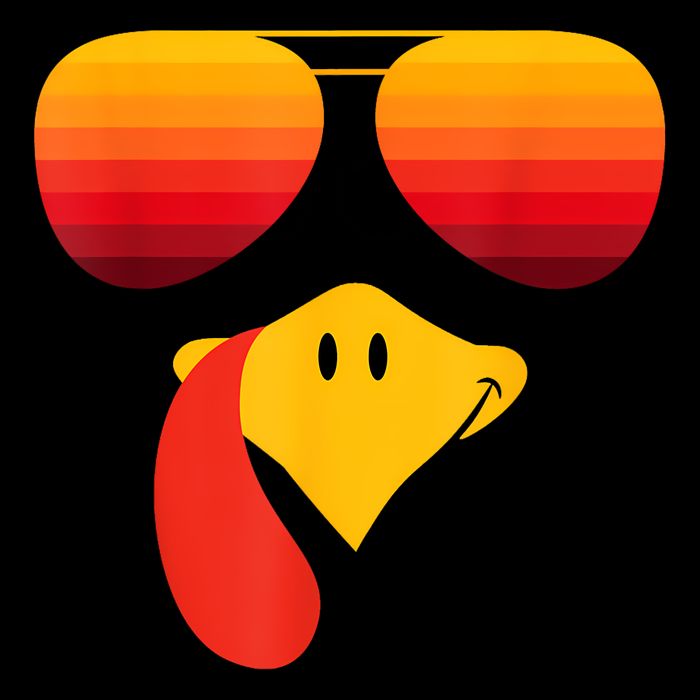 Funny Thanksgiving Turkey Face With Sunglasses Impact Tech Backpack