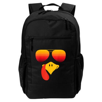 Funny Thanksgiving Turkey Face With Sunglasses Backpack