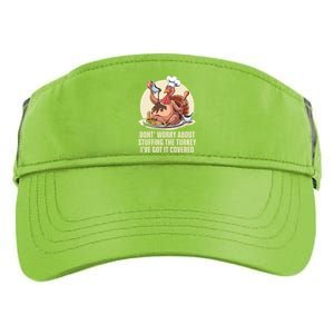 Funny Thanksgiving Turkey Stuffing ItS Face Turkey Day Fan Gift Adult Drive Performance Visor