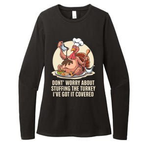 Funny Thanksgiving Turkey Stuffing ItS Face Turkey Day Fan Gift Womens CVC Long Sleeve Shirt