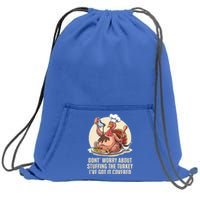 Funny Thanksgiving Turkey Stuffing ItS Face Turkey Day Fan Gift Sweatshirt Cinch Pack Bag