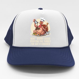 Funny Thanksgiving Turkey Stuffing ItS Face Turkey Day Fan Gift Trucker Hat