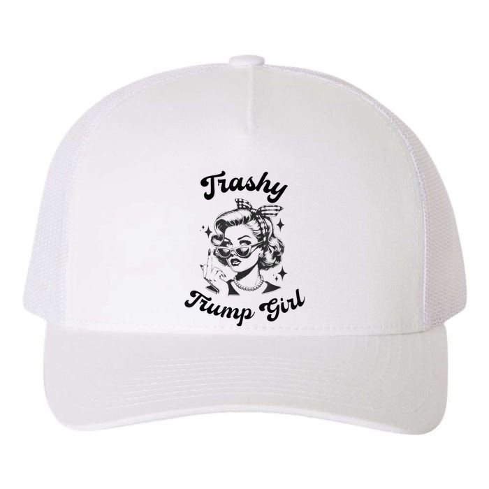 Funny Trashy Trump Girl Yupoong Adult 5-Panel Trucker Hat