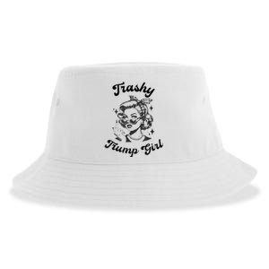 Funny Trashy Trump Girl Sustainable Bucket Hat