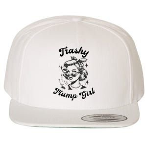 Funny Trashy Trump Girl Wool Snapback Cap