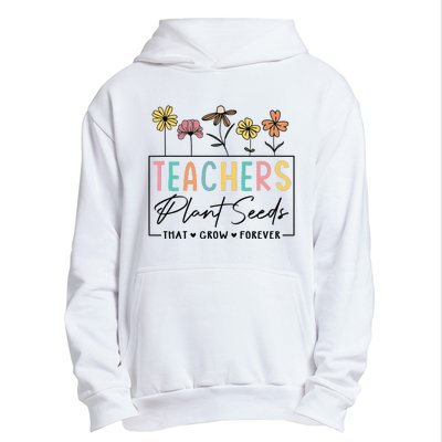 Flower Teacher Teachers Plant Seeds That Grow Forever (1) Urban Pullover Hoodie